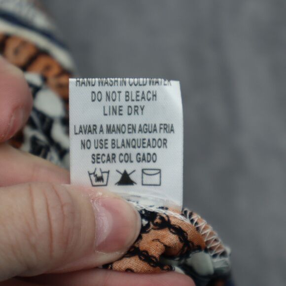 C.O.C Shirt Womens 3XL Multicolor Off The Shoulder Curvy Fit Rayon Eyelet - Picture 8 of 16